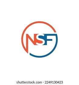 Nsf Letter Logo Design Template Vector Stock Vector (Royalty Free ...