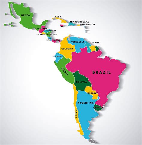 Imagen Relacionada Latin America Map America Map South America Map ...