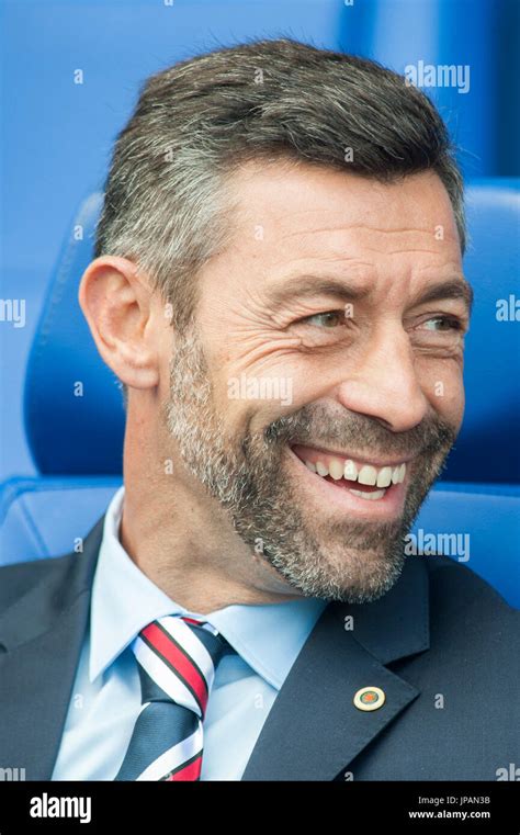 Rangers FC manager Pedro Caixinha in the dugout Picture Dean Atkins ...