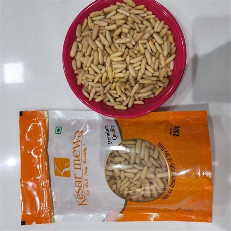 Organic Chilgoza Pine Nuts, Packaging Type: Packet, Packaging Size: 1 ...