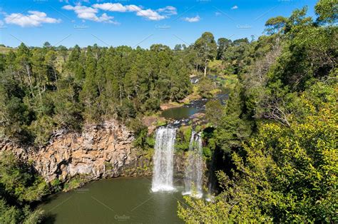 Amazing Dangar falls in Dorrigo viewed from the top of observation ...