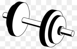 Dumbbell Clipart Black And White