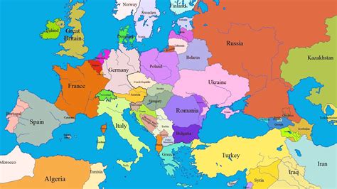 خريطة أوروبا Europe Map - مجلة رحالة