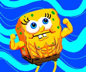 Buff SpongeBob - Drawception