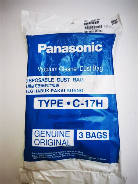 Panasonic Original Dust Bag Type C-17H From Panasonic Malaysia 3 Dust ...