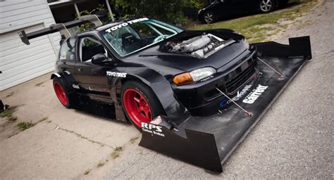 Honda Civic Turbo V6 Hillclimber’s Aero Mods Are Just Outrageous | Carscoops