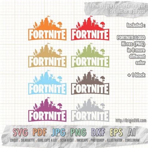 Fortnite Logo Battle Royale- SVG cut files printable personal use ...