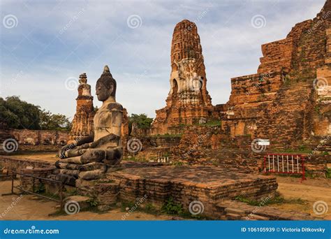 Ruins of Wat Phra Si Sanphet Editorial Stock Image - Image of capitol, ancient: 106105939