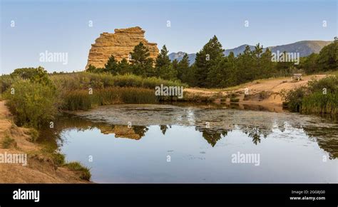 Beautiful Monument Rock near Monument town in Colorado Stock Photo - Alamy