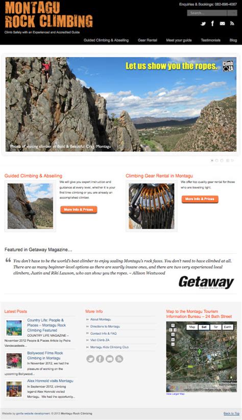 Montagu Rock Climbing – Gorilla Digital ZA