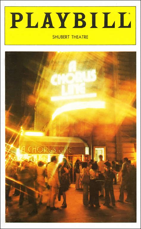 A Chorus Line (Broadway, Sam S. Shubert Theatre, 1975) | Playbill