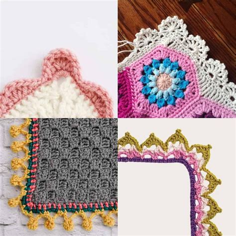 33 Crochet Borders and Edgings for Blankets - Free Patterns