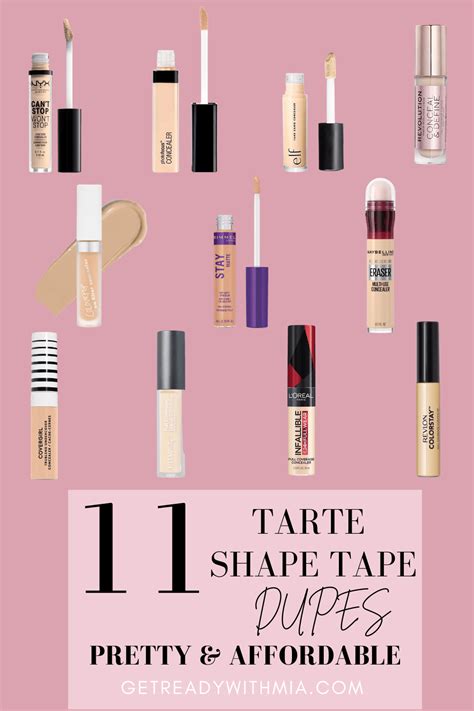 11 Best Tarte Shape Tape Dupes - get ready with mia