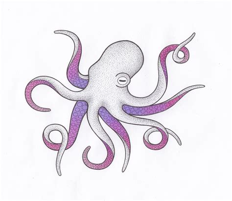 Octopus drawing made by me | Octopus drawing, Cartoon drawings, Drawings