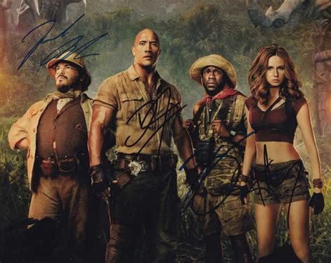 Jumanji: Welcome to the Jungle In-person autographed Cast Photo by all ...