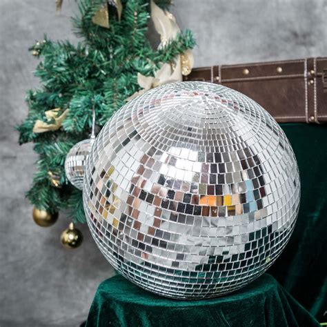 20-Inch wide Large Glass Hanging Party Disco Mirror Ball Wedding ...