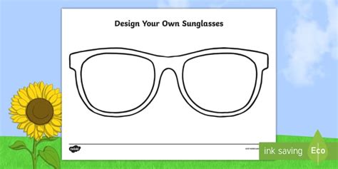 Sunglasses Template - DIY Resource (Hecho por educadores)