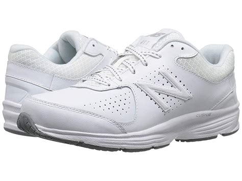 New Balance WW411v2 (White) Women's Walking Shoes. Get moving in the all-day comfort and classic ...