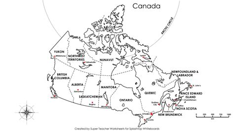 Map Of Canada Quiz Printable - Printable Maps