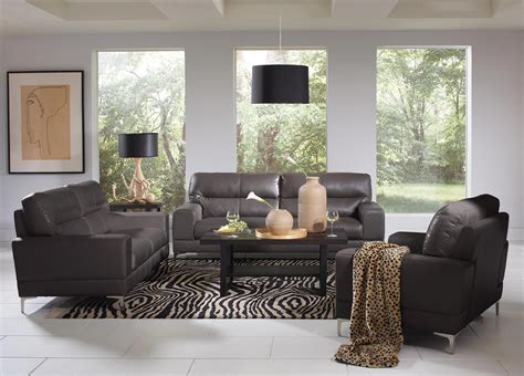 Dark Grey Leather Sofa Decorating Ideas | Leather sofa decor, Grey leather sofa, Sofa decor