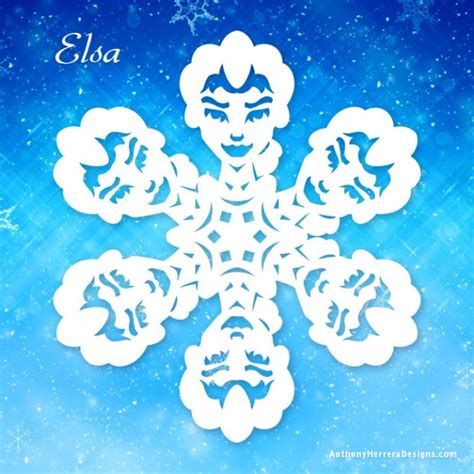 Elsa Printable Frozen snowflake #Disney #Frozen #Snowflakes Paper ...