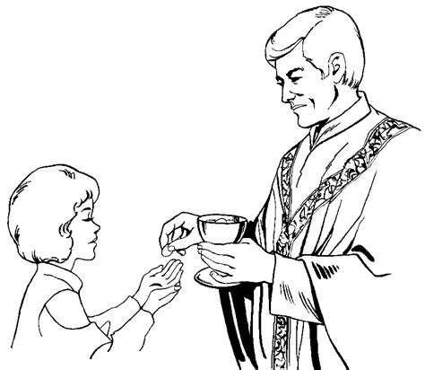 Communion Host Coloring Page Coloring Pages