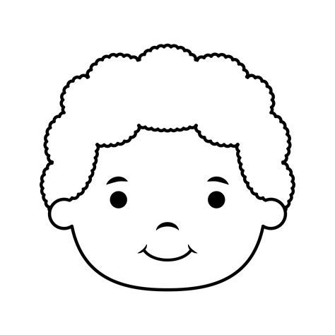 lindo personaje cómico de cabeza de niño pequeño 2843897 Vector en Vecteezy