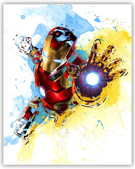 Iron Man Wall Decor Collection - The Great Marvel Avenger in Our Wall Art Movie Poster Series ...