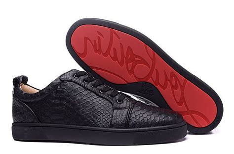 Christian Louboutin Rantulow Mens Flat Python Leather Low Top Sneakers ...