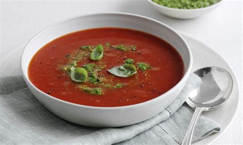 Mary Berry Special: Easy tomato soup with pesto | Daily Mail Online