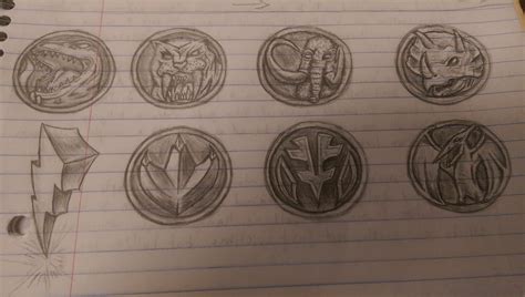 Power Rangers Power Coin Sketches! : r/powerrangers