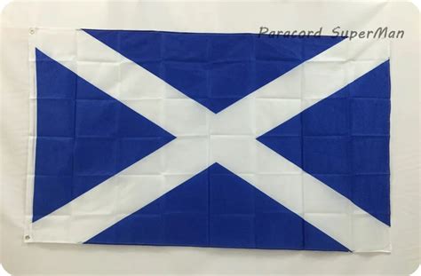 Scottish Flag Banner 3ft x 5ft Hanging Flag Polyester SCOTLAND Flag ...