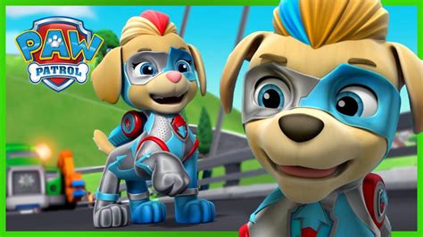 Mighty Pups Super Paws conocen a los Supergemelos Ella y Tuck y más - Compilación PAW Patrol ...