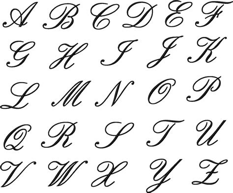 english letters fonts - Clip Art Library