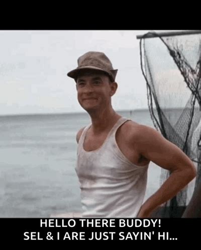 Forrest Gump Waving Hello There Buddy GIF | GIFDB.com