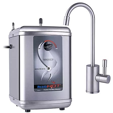 Ready Hot Hot Water Dispenser System - Includes Brushed Nickel Single ...