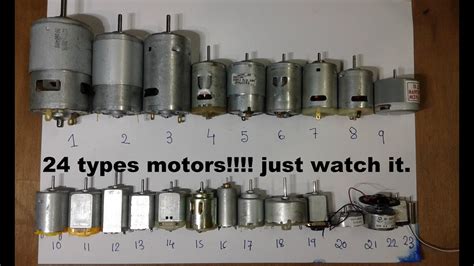 DC MOTORS, All types of 3-24v DC Motors - YouTube