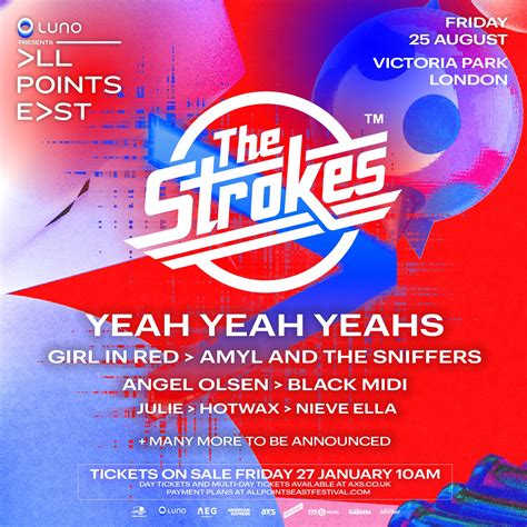 The Strokes and Yeah Yeah Yeahs announced for London's All Points East 2023