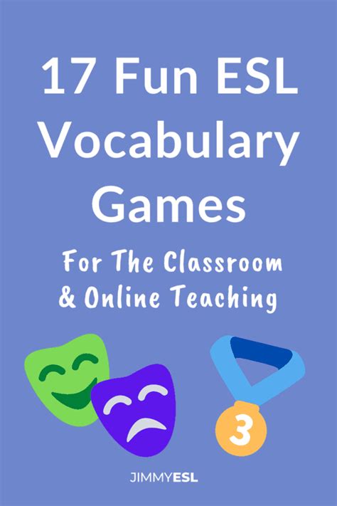 18 fun esl vocabulary games for adults and kids – Artofit