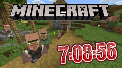 Minecraft Speedrun [World Record?] - YouTube