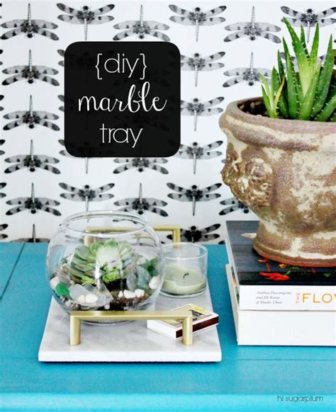 {DIY} Marble Tray - Hi Sugarplum!