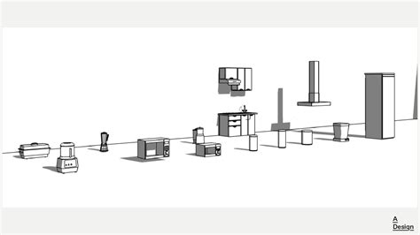 Kitchen - Revit 3D model | CGTrader