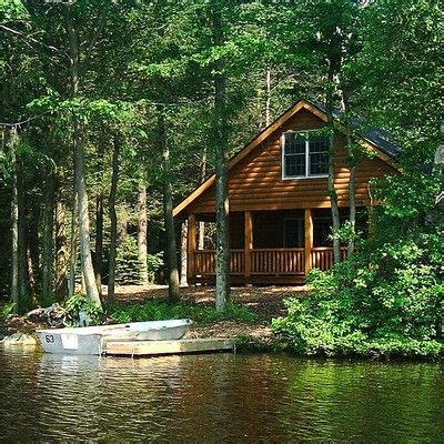 Pocono Mountains Lake Front Log Cabins | Lake cottage, Lake house, Log homes