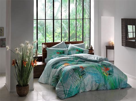 Bamboo Cotton Bedding/Duvet Cover (200 x 220 cm) Flachbetttuch (240x260 cm) and Pillow Case Set ...