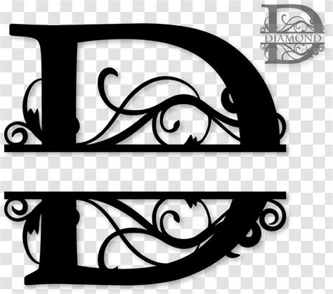 Monogram Letter Clip Art - Cricut - Initials Transparent PNG