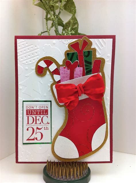 cute card using #Cricut Trim the Tree cartridge | Scrapbook christmas ...