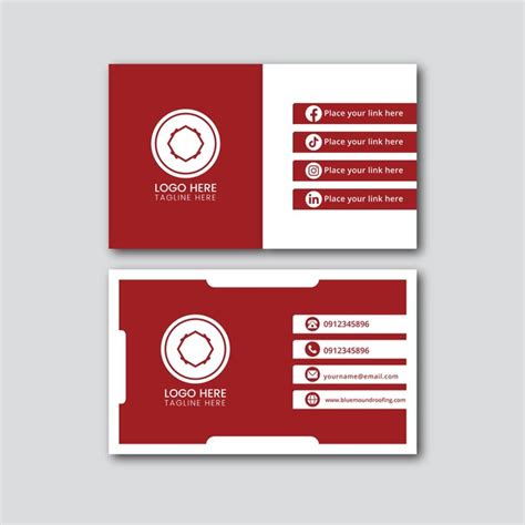 Premium Vector | Doublesided creative business card template