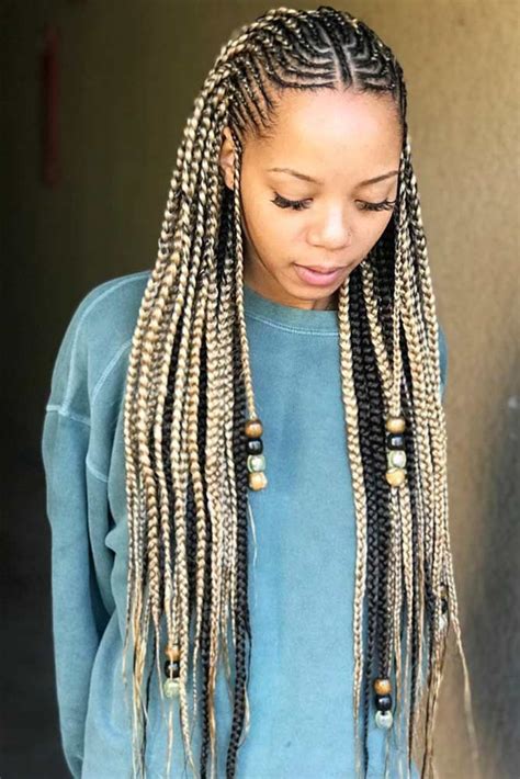 Fulani Braids With Loose Cascading Plaits #fulanibraids #braids ...