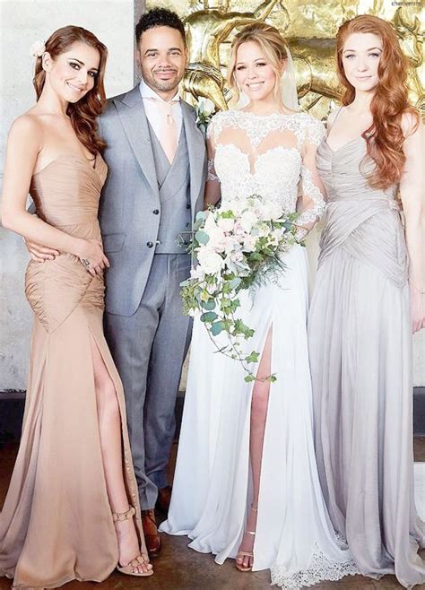 Kimberley Scott on her wedding day with husband Justin Scott, Cheryl and Nicola Roberts | 30 ...