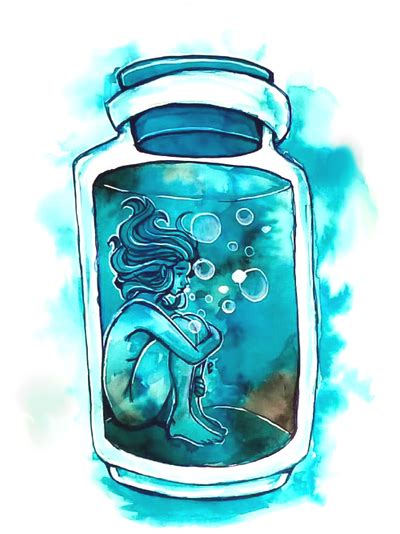 Suffocating - Bottled up emotions by Namtia on DeviantArt